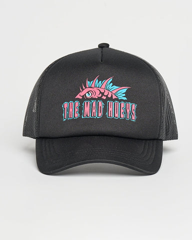 THE MAD HUEYS Youth King Cod Codzilla Foam Trucker Cap - BLACK