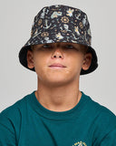 THE MAD HUEYS Croc Captain Reversible Bucket Hat YOUTH - BLACK
