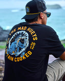 THE MAD HUEYS Captain Cooked jaws SS Tee - BLACK