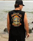 THE MAD HUEYS Caught Fk All Skull Muscle - BLACK
