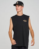 THE MAD HUEYS Caught Fk All Skull Muscle - BLACK