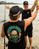 THE MAD HUEYS Frothin Hooked For Life Muscle - BLACK