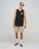 THE MAD HUEYS Triple Anchor Tank - BLACK