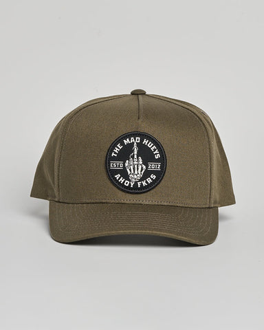 THE MAD HUEYS FKRS AHOY Twill Snapback - OLIVE