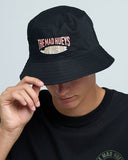 THE MAD HUEYS Day For It Froggies Reversible Bucket Hat - VINTAGE BLACK
