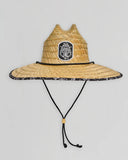 THE MAD HUEYS Triple Anchor Straw Hat - NATURAL