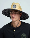 THE MAD HUEYS Triple Anchor Straw Hat - NATURAL