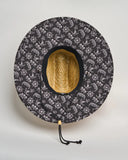 THE MAD HUEYS Triple Anchor Straw Hat - NATURAL