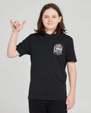 THE MAD HUEYS - Shred Til You're Dead Youth Short Sleeve Tee - BLACK