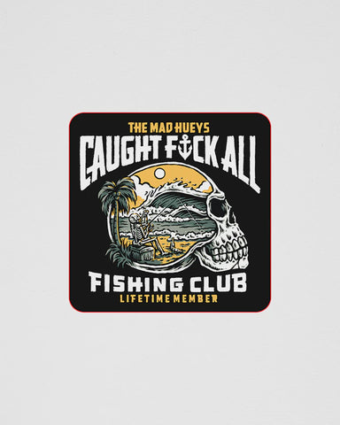 THE MAD HUEYS - Fk All Club Member Sticker - BLACK