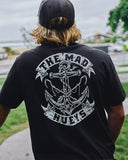 THE MAD HUEYS Drop Anchor Short Sleeve Tee - BLACK