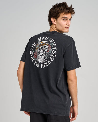 THE MAD HUEYS On The Rocks Tee - BLACK