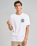 THE MAD HUEYS FK Off Fish On Short Sleeve Tee - WHITE