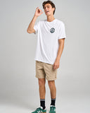 THE MAD HUEYS FK Off Fish On Short Sleeve Tee - WHITE