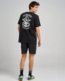 THE MAD HUEYS Pirate Short Sleeve Tee - BLACK