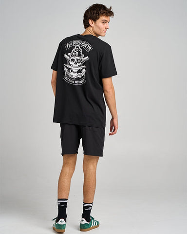 THE MAD HUEYS Pirate Short Sleeve Tee - BLACK