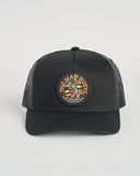 THE MAD HUEYS Searching For Some Fkrs Twill Trucker - BLACK