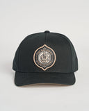 THE MAD HUEYS Fk Off Fish On Twill Snapback - BLACK