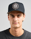 THE MAD HUEYS Fk Off Fish On Twill Snapback - BLACK