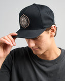 THE MAD HUEYS Fk Off Fish On Twill Snapback - BLACK