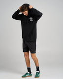 THE MAD HUEYS Drop Anchor Hooded Pullover - BLACK