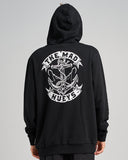 THE MAD HUEYS Drop Anchor Hooded Pullover - BLACK