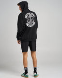 THE MAD HUEYS Drop Anchor Hooded Pullover - BLACK