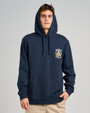 THE MAD HUEYS Anchor Octopissed Hooded Pullover - NAVY