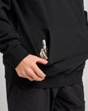 THE MAD HUEYS Fk Off On Hooded Pullover - BLACK