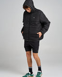 THE MAD HUEYS  Hurricane Puffer Jacket - BLACK