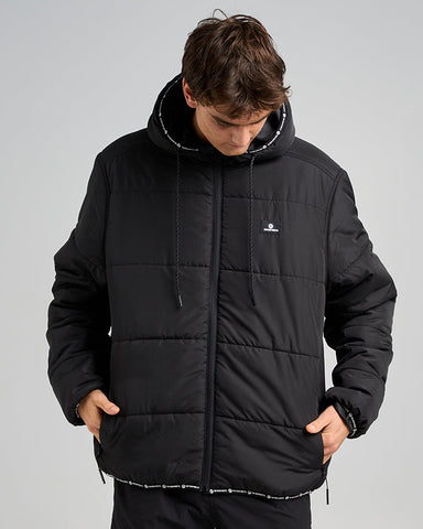 THE MAD HUEYS  Hurricane Puffer Jacket - BLACK