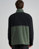 THE MAD HUEYS Tidal Quarter Zip - OIL GREEN