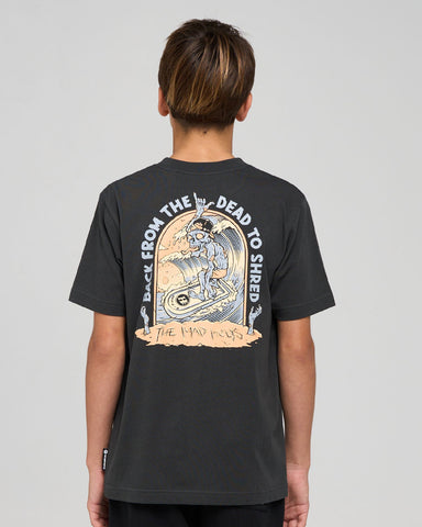 THE MAD HUEYS - Shred Dead Youth Short Sleeve Tee - BLACK