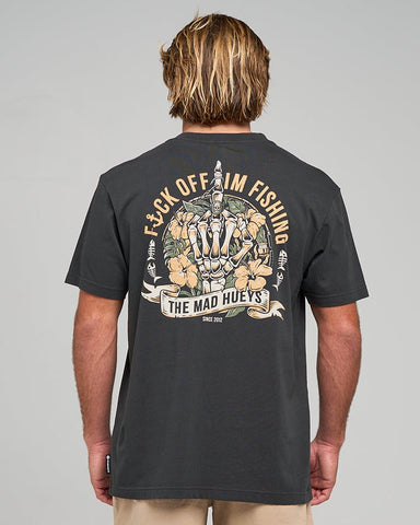THE MAD HUEYS Fk I'm Off Fishing - VINTAGE BLACK