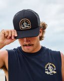 THE MAD HUEYS Fk Off Fish Foam Trucker - BLACK