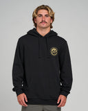 THE MAD HUEYS H Series Split Hooded Pullover - BLACK