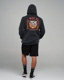 THE MAD HUEYS Triple On The Rocks Hooded Pullover - WASHED BLACK