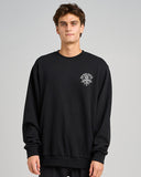 THE MAD HUEYS Chain Fkrs Crew - WASHED BLACK