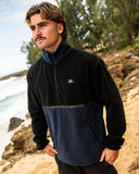 THE MAD HUEYS Tidal Quarter Zip - NAVY