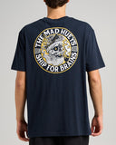 THE MAD HUEYS - Ship For Brains Short Sleeve Tee - NAVY