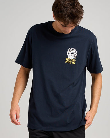 THE MAD HUEYS - Ship For Brains Short Sleeve Tee - NAVY