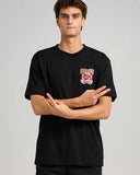 THE MAD HUEYS Surf And Turf Short Sleeve Tee - BLACK