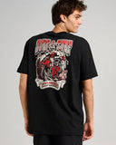 THE MAD HUEYS Surf And Turf Short Sleeve Tee - BLACK