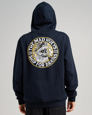 THE MAD HUEYS Ship For Brains Pullover - NAVY