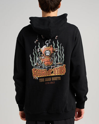 THE MAD HUEYS Sinkin Tins Pullover - BLACK
