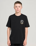 THE MAD HUEYS Anchor Management Youth Short Sleeve Tee - BLACK
