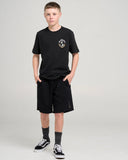 THE MAD HUEYS Anchor Management Youth Short Sleeve Tee - BLACK