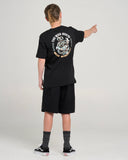 THE MAD HUEYS Anchor Management Youth Short Sleeve Tee - BLACK
