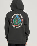 THE MAD HUEYS Outcasts Youth Hooded Pullover - VINTAGE BLACK