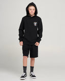 THE MAD HUEYS Don't Be Jelly Youth Hooded Pullover - BLACK